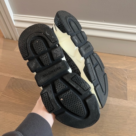 Balenciaga Speed Sock Sneaker 38 8.5 9 Beautiful Rare Sparkly version - Picture 7 of 8